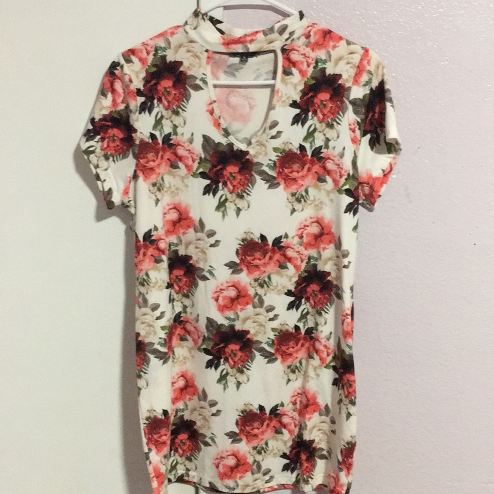 White flowery dress